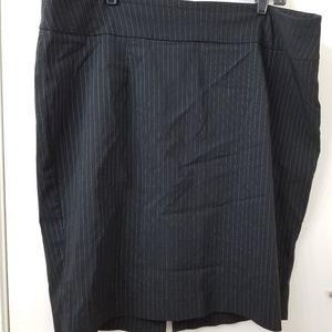 Lane Bryant Pin Striped Pencil Skirt